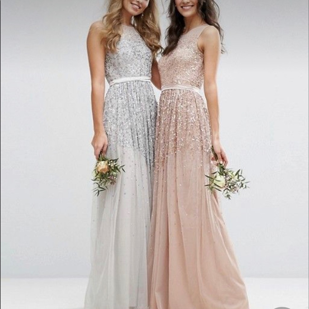Amelia Rose Maxi Dress With Sequin Embellished